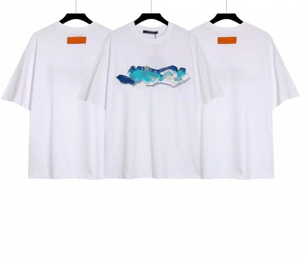 

men's plus tees & polos round t-shirt plus size neck embroidered and printed polar style summer wear with street pure cottone europe an, White;black