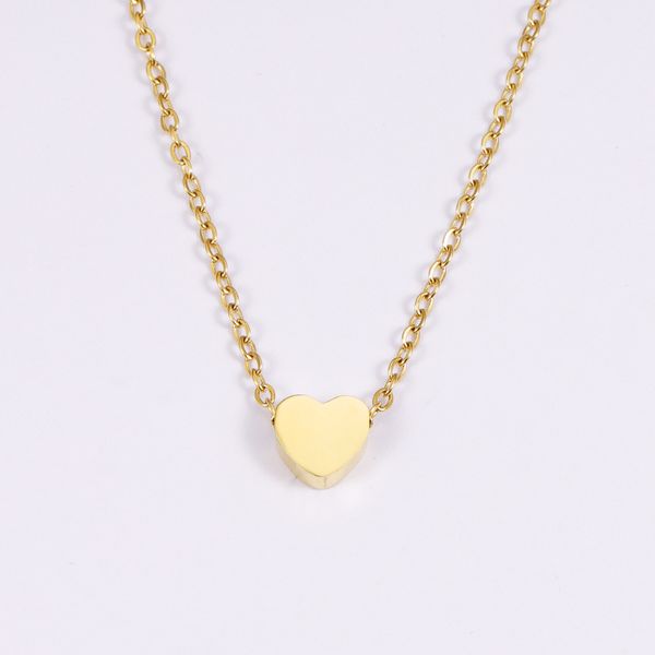

love designer necklace gold heart pendant heart necklaces stainless steel 45cm fashion designers mens womens trendy personality clavicle cha, Silver