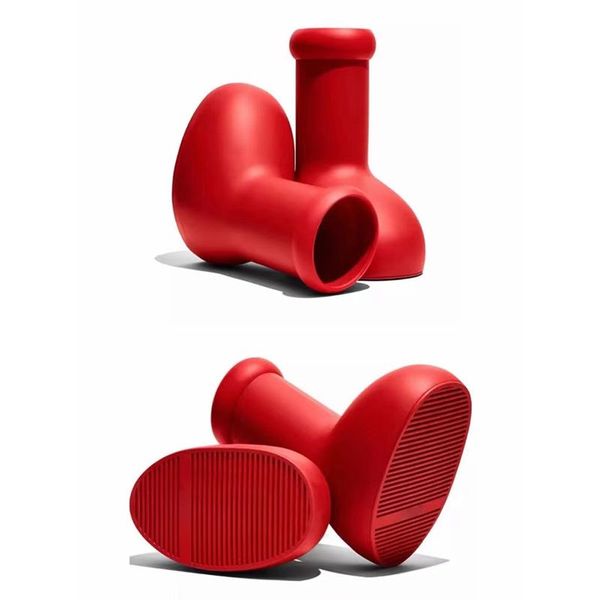 

astro boy big red boots shoes for womens mens solid round toe flat eva rubber rain boot shoe release date, Black