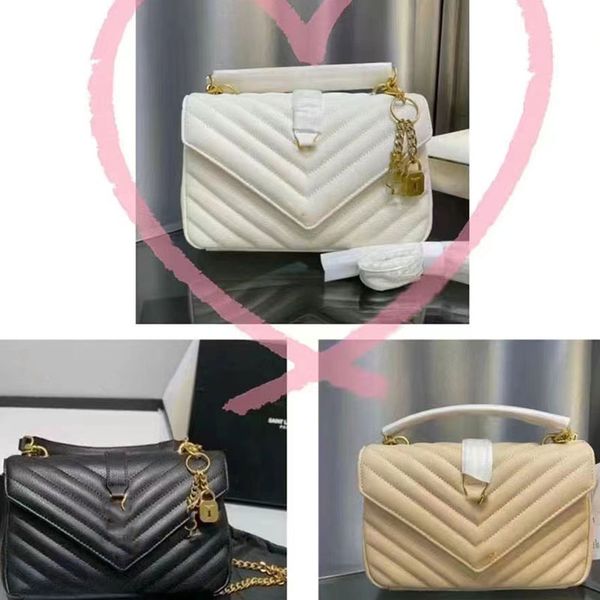 

2023 new leather shoulder bag hand-embroidered v-line handbag super soft and comfortable messenger bag with exquisite original pendant size: