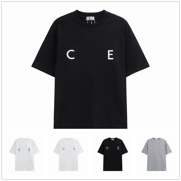 

2023 new mens womens t shirt casual summer trend tees letters print classic short sleeves tshirt luxury print in cotton clothing, White;black