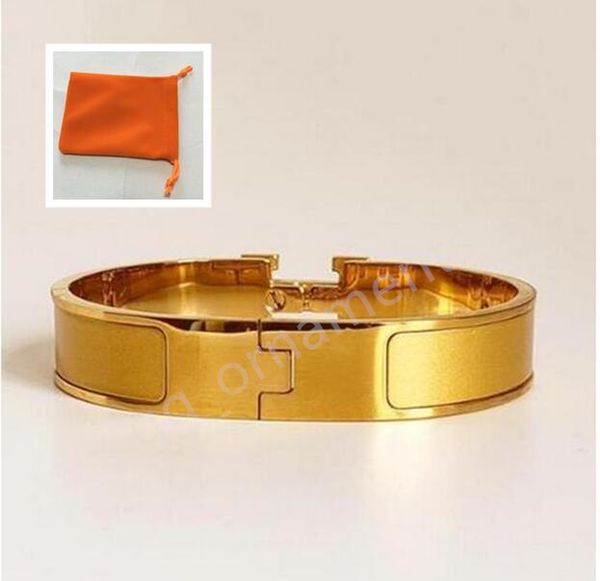

mens designer bracelet bracelets jewelry woman bangle stainless steel man 20 color gold buckle 17/19 size for men and fashion jewelry bangle, Black
