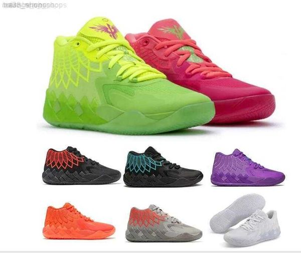 

2023 lamelo ball mb 01 basketball shoes rick red green and morty galaxy purple blue grey black queen buzz city melo sports shoe trainner sne