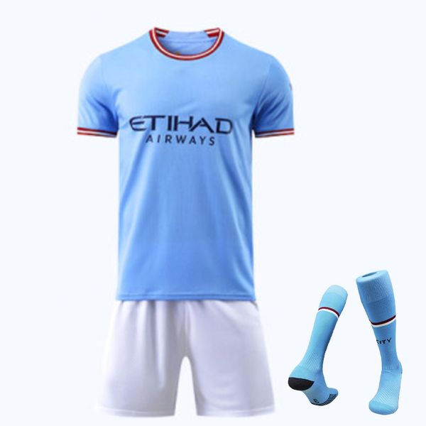 

2022 23 soccer jerseys haaland de bruyne foden mahrez manchesters fans player grealish de bruyne 2023 mans cities football shirt men woman k, Black;yellow