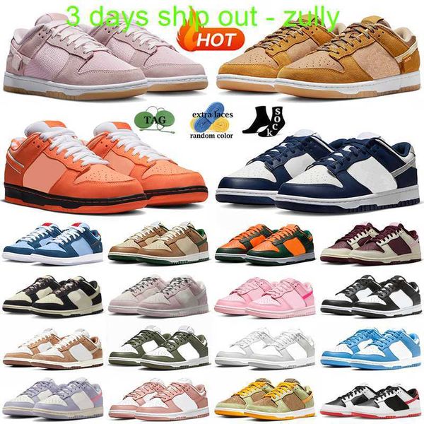

with box 3 days ship panda sb dunks low designer shoes men pink lows sneakers orange lobster midnight navy why so sad medium curry unc grey, Black