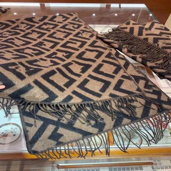 

scarves designer 2022 vintage scarves wool cashmere fashion shawl warm in winter va13, Blue;gray