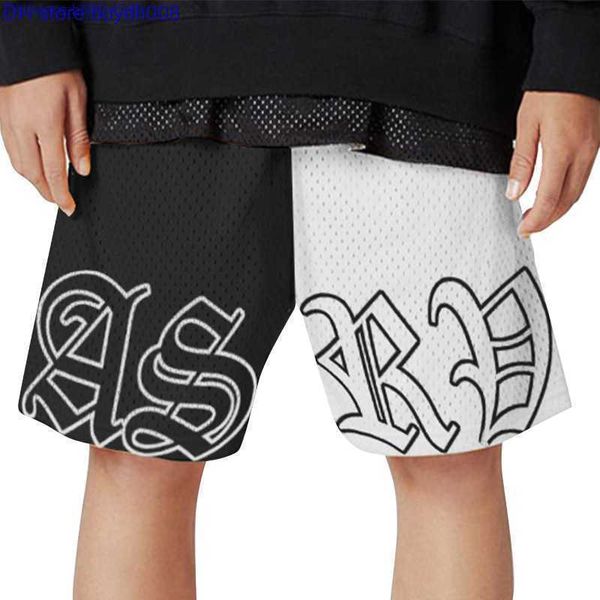 

pbk6 2023 fashion sports fitness brand asr' v summer men's shorts multifunctional outdoor reflective quick drying mesh knitted pan, White;black