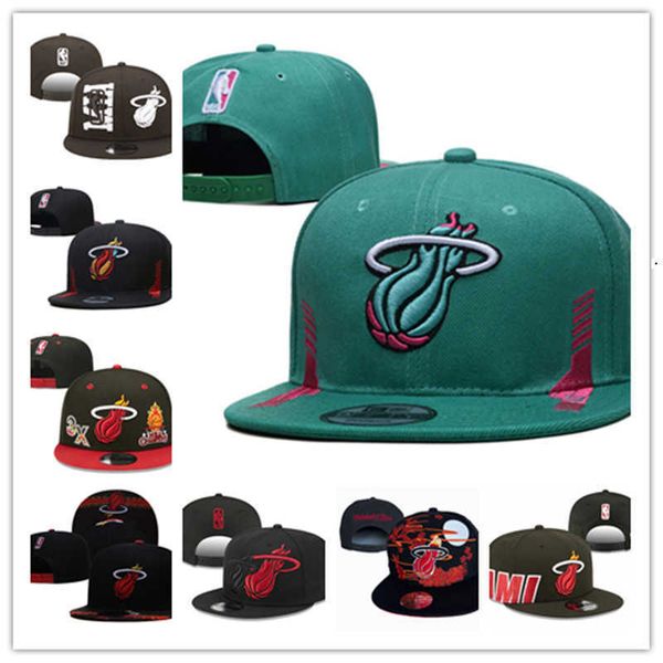 

snapbacks miami''heat''basketball hats sports caps adjustable fit hat, Black;white