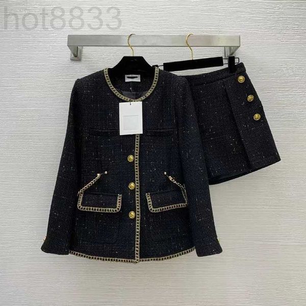 

women's two piece pants designer 2022 autumn winter o neck long sleeve luxury coats brand same style 2 pies set 1101-01 u8bw, White