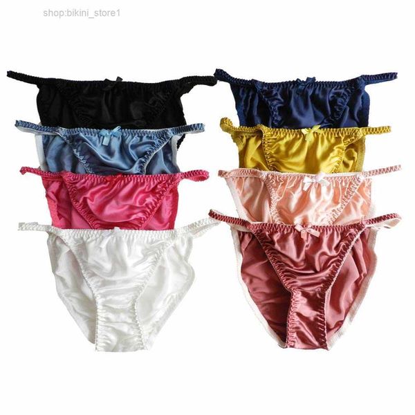 

tanga yavorrs style 100% silk women's lady string bikinis panties mmjc, Black;pink