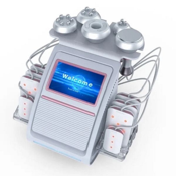 

6in1 80k ultrasound body shaping machine lipo cavitation laser vacuum rf wrinkle removal skin tightening device