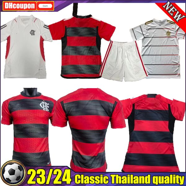 

flamengo 2023 2024 soccer jerseys 23 24 flamenco player fans gabi david luiz diego gabriel b b.henrique vidal de arrascaeta pedro isla footb, Black;yellow
