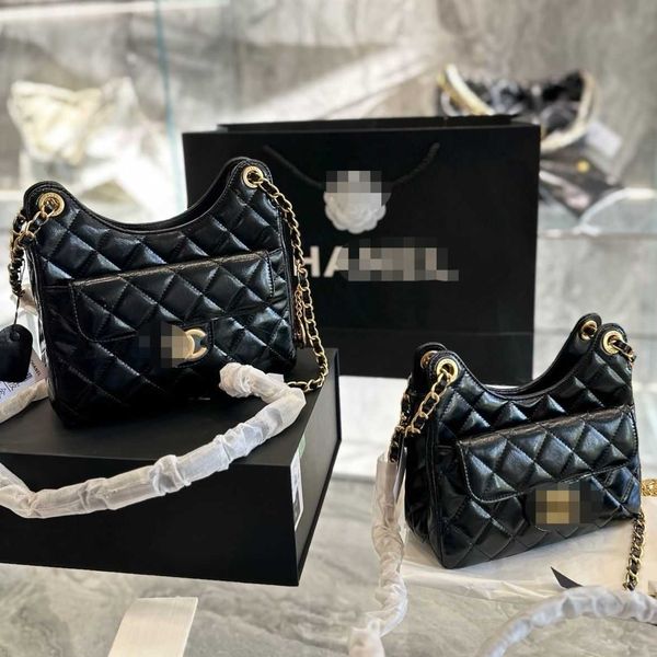 

cc designer luxury channelity bags for women black handbag crossbody leather chain slant shoulder clutc flap totes bag purses solid hasp wai