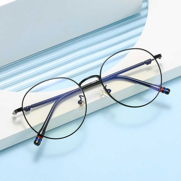 

sunglasses new anti blue light glasses female round myopia optical frame net hongfeng student double love eye, White;black