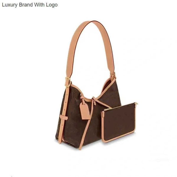 

l bag handbags genuine leather vintage carry all totes 2pcs/set women shoulder crossbody bag with coin purses designer luxury handbags odeon, Black