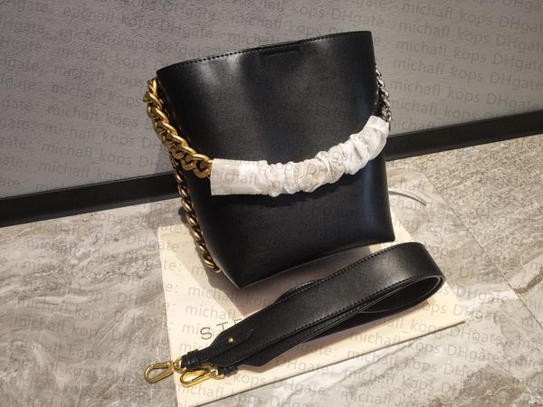 

fashion women bucket bag shoulder bag stella mccartney thick chain large capacity designer detachable shoulder strap 6n6j