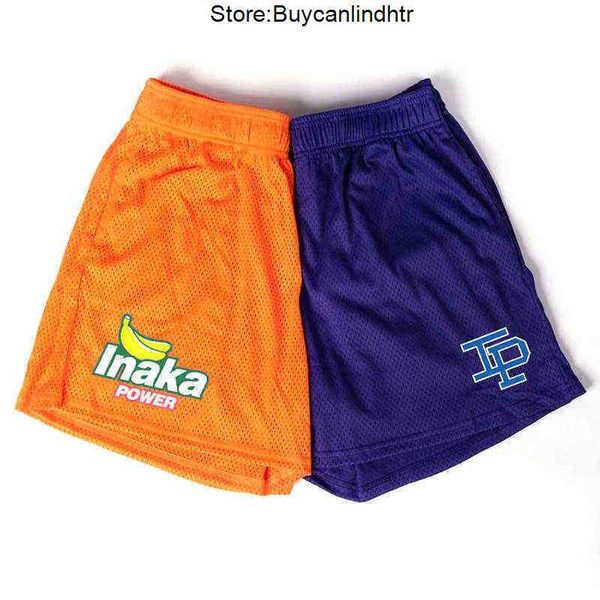 

new men women shorts inaka power banana ip mesh sport men's basketball training breathable gym workout short pants czcf, White;black
