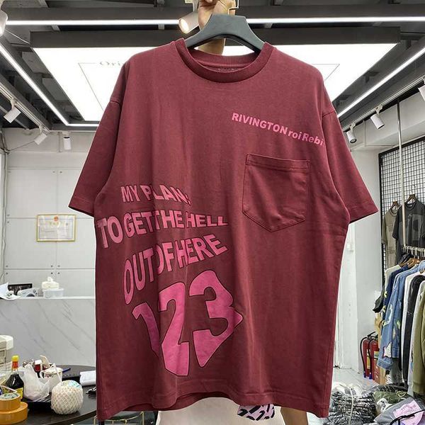 

2022ss hip-hop new red rrr123 t shirt men women t-shirt rrr 123 vintage summer style tee 0304, White;black