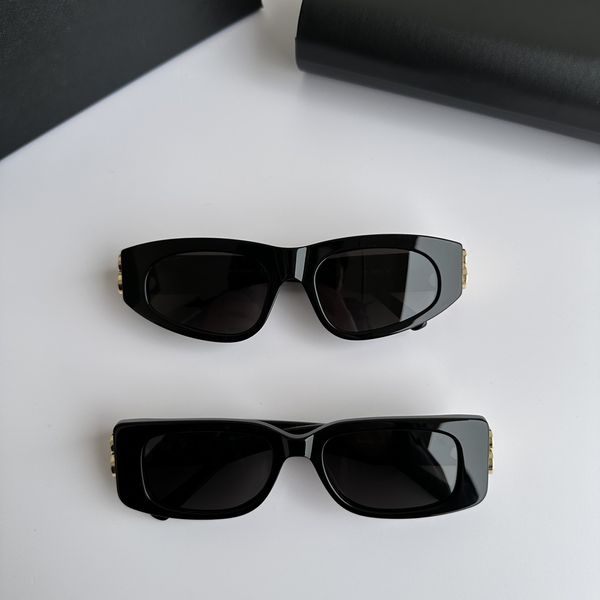 

2023 sunglasses for women's designer fashion small rectangle bb logo women men brand design ladies skinny outdoor shopping shade retro, White;black