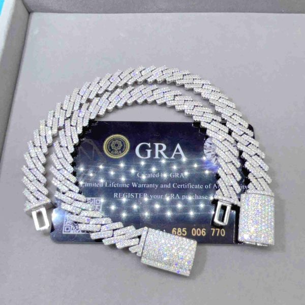 

fashion jewelry 925 sterling silver 7 inch women iced out cuban link bracelet