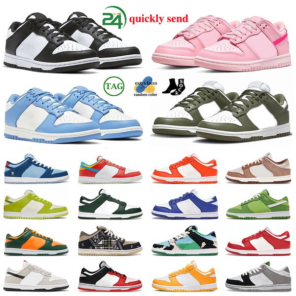 

designer running shoes for men women pandas triple pink sb dunks low dunked lows mummy brown green fog unc medium olive university red mens
