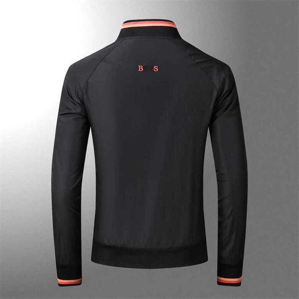 

bo 23 ss men jacket letter embroidery zipper cardigan coat designer jackets mens casual sports sweatshirt mock neck windbreaker tshirt, Black;brown