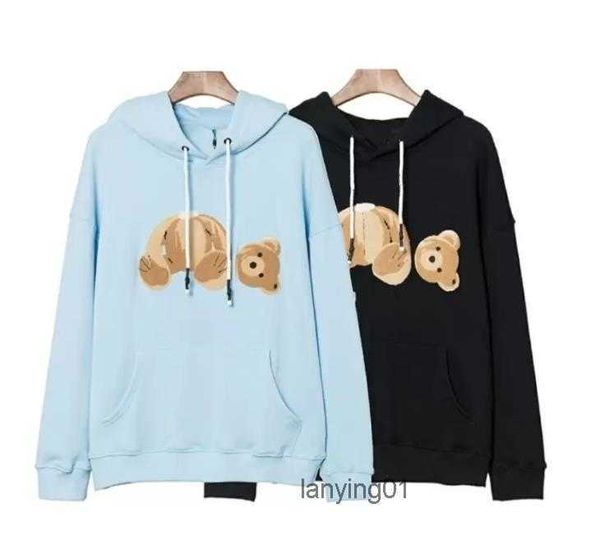 

men's hoodies sweatshirts spring desgienr men hoodie long sleeve palms broken bears hoody mens angels pullover sweatshirt loose, Black