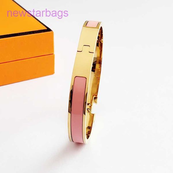 

designer herms bracelet online shop luxury design bangle stainless steel bracelets classic jewelry for men and women wk2l, Black