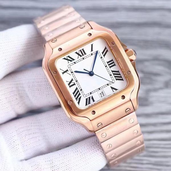 

women's watch full stainless steel strap square fashion matching wristwatch montre de luxe lady quartz watch, Slivery;golden