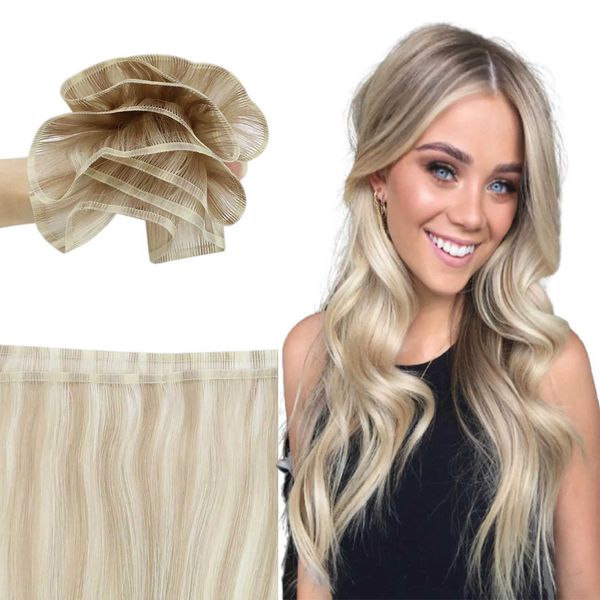 

wig caps vesunny virgin flat silk weft sew in hair bundle 100 real human hair weft straight virgin hair weft for women for salon, Black;brown