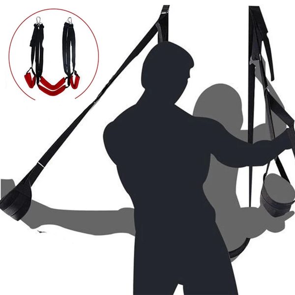 

set ceiling hanging swing couple leg spreader bondage set door restraint cuff sm enhancer erotic toys for couples s, Black;white