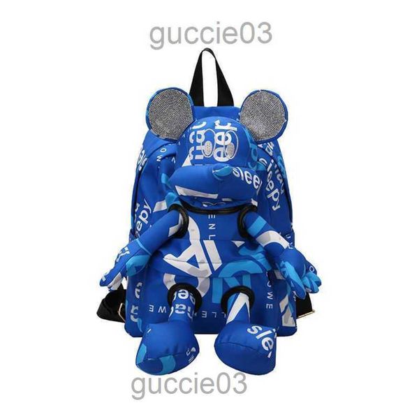 

designer cute mouse bag shoulder backpack handbag fashion casual mens and womens new large capacity travel backpack student computer tote ba