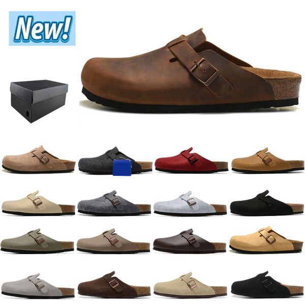 

birkenstocks shoes sandals arizona gizeh sell summer men women flats cork slippers casual shoes print mixed colors with box, Black