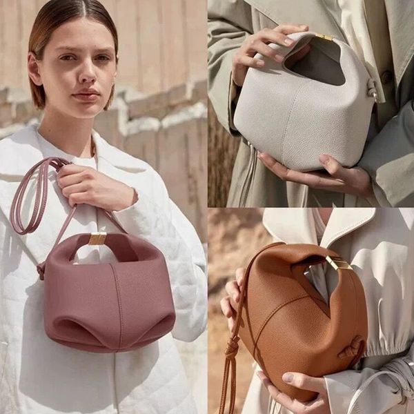 

bag fashion crossbody polene bag classic women's purses triomphe genuine leather shoulder handbags luxury designer woman clutch flap to