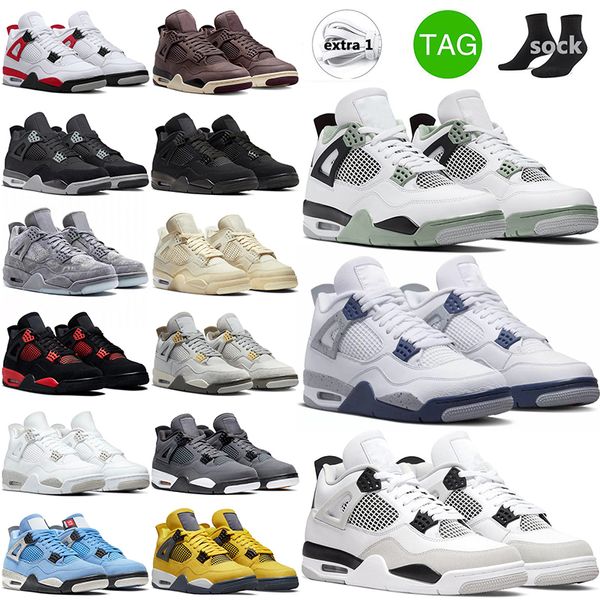 

basketball shoes 4 4s outdoor mens womens blak cat canvas military black canyon purple infrared red thunder zen master neon sail what the sp