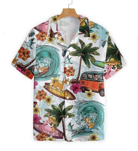 

men's tshirts men's shirt summer casual 3d printing print hawaiian holiday seaside t 230303, White;black