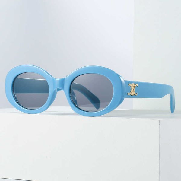 

vintage sunglasses sunglasses the new tiktok online red women's fashion oval arc de triomphe walk show glasses trendy versatile, White;black