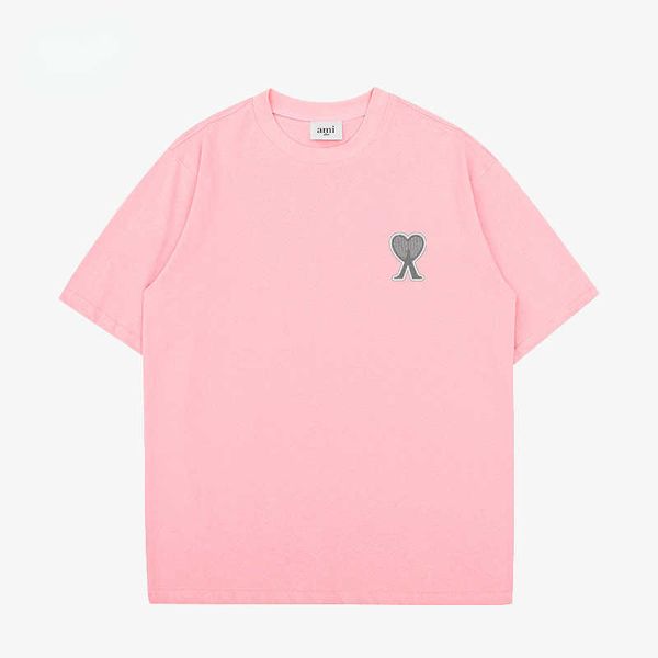 

love loose round neck couple short sleeve peach heart cotton half sleeve casual t-shirt for men and women women's t-shirt, White;black