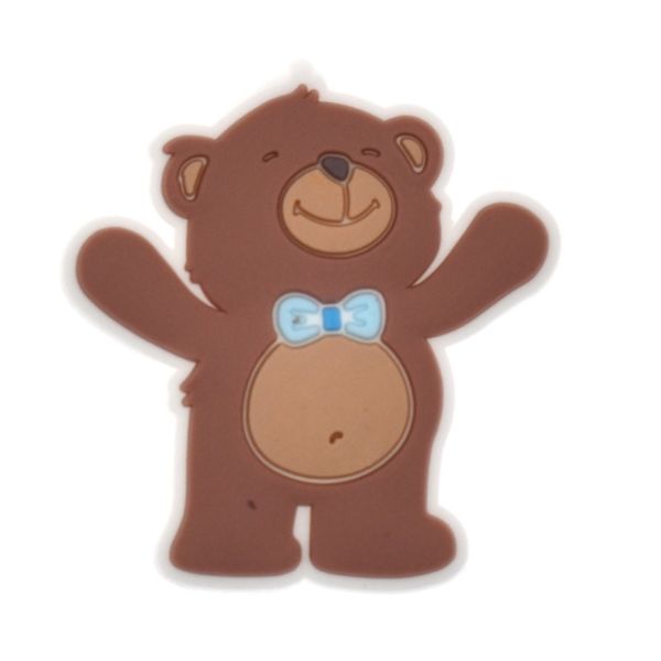 

wholesale bear cartoon pvc charms garden shoes accessories shoe decorations for croc jibz charm kids boys girls wristband button, White;pink