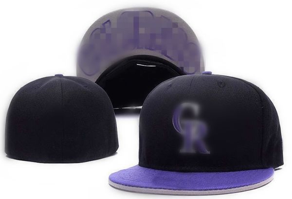 

2023 rockies cr letter baseball caps casquettes chapeus for men women sports hip hop fashion bones fitted hats h3-3.4, Blue;gray