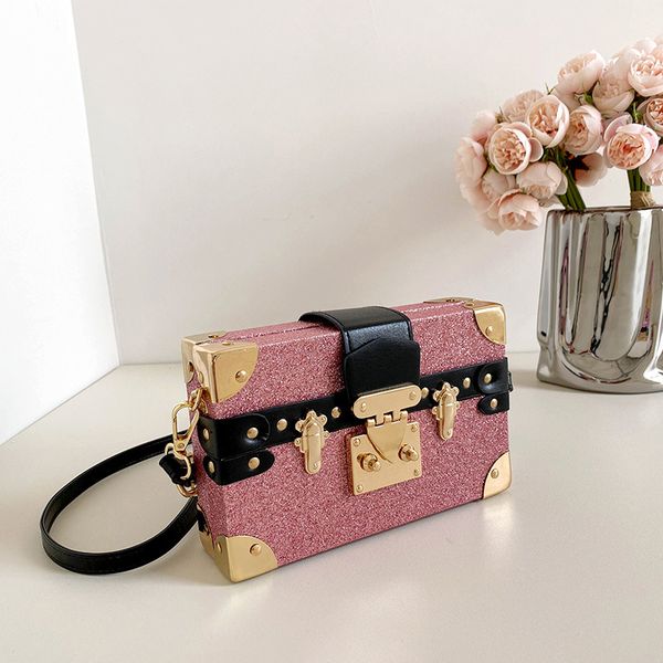 

women handbag flap shoulder messenger bags box bag leather solid color clutch tote