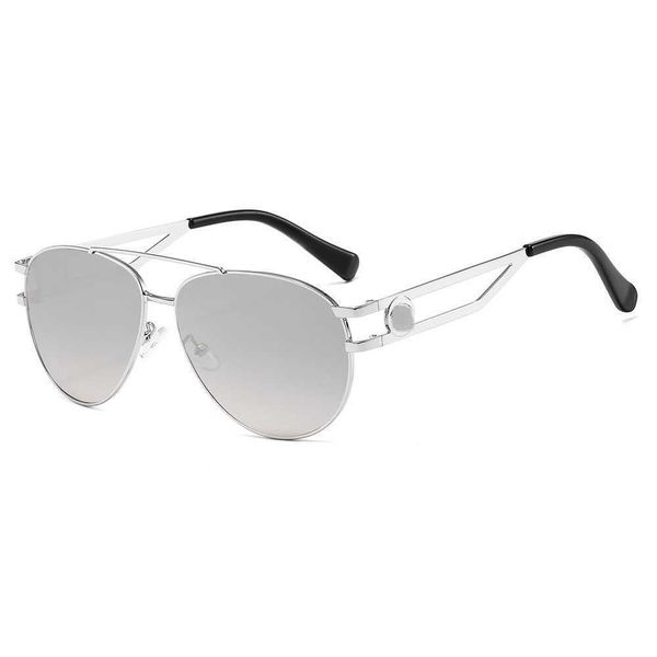 

designer vercace sunglasses ins new fashion men's and women's versatile metal sunglasses pilots' versage sunglasses personali, White;black