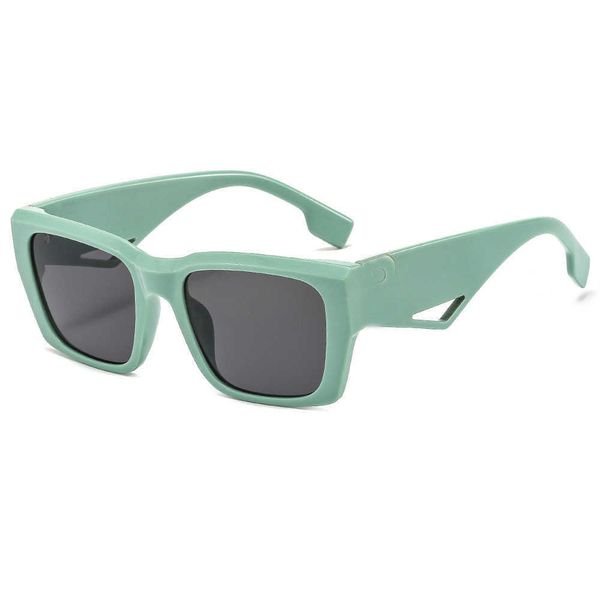 

ins fashionable new style square balencigas women sunglasses personality letter wide leg balencigas sunglasses men's and women's v, White;black