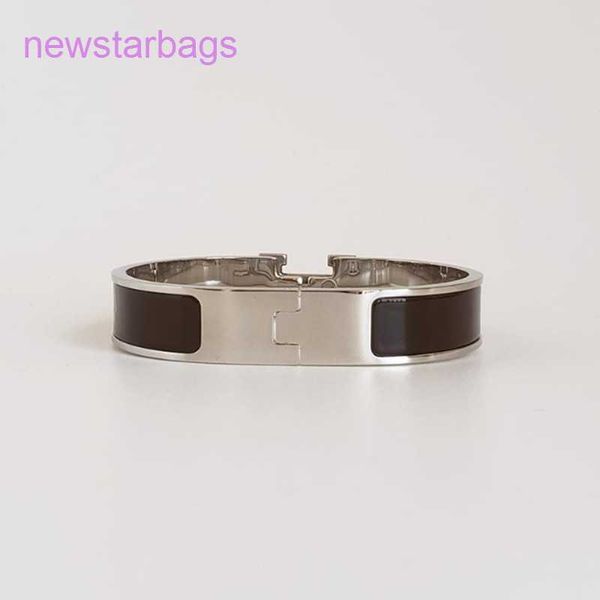 

designer herms bracelet online shop designer design bangle stainless steel silver letter buckle bracelet fashion jewe, Black