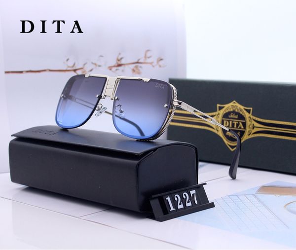 

dita designer sunglasses classic eyeglasses goggle outdoor beach sun glasses for man woman mix color optional triangular signature have, White;black