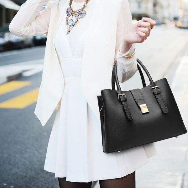 

hbp pu handbag fashion tote bag solid outdoor leisure bag