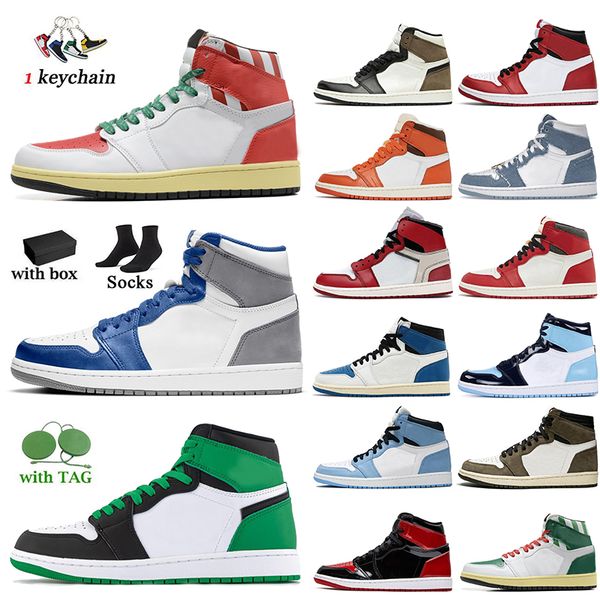 

lost chicago found jumpman 1 1s basketball shoes true turbo blue pine green gorge denim visionaire hyper royal bio hack twist atmosphere