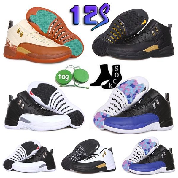 

12 2023 jumpman mens womens basketball shoes 12s ice cream stone blue flu game concord university gold bulls xii men women sports sneakers