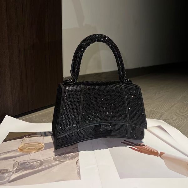 

ba1enciagas bag hourglass b logo crocodile skin cross body lady embossing shoulder bag handbags women crossbody evening totes purse casual w