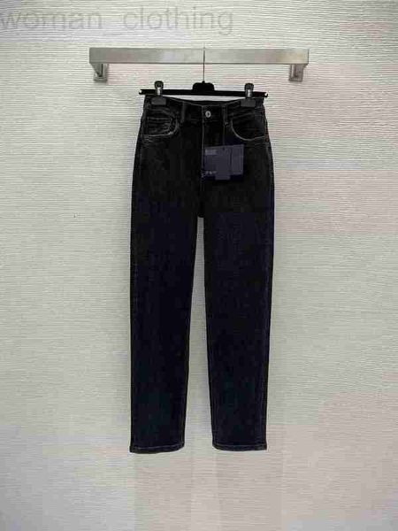 

designer jeans 2022 autumn winter fashion designer skinny brand same style luxury women's clothing a09x, Blue